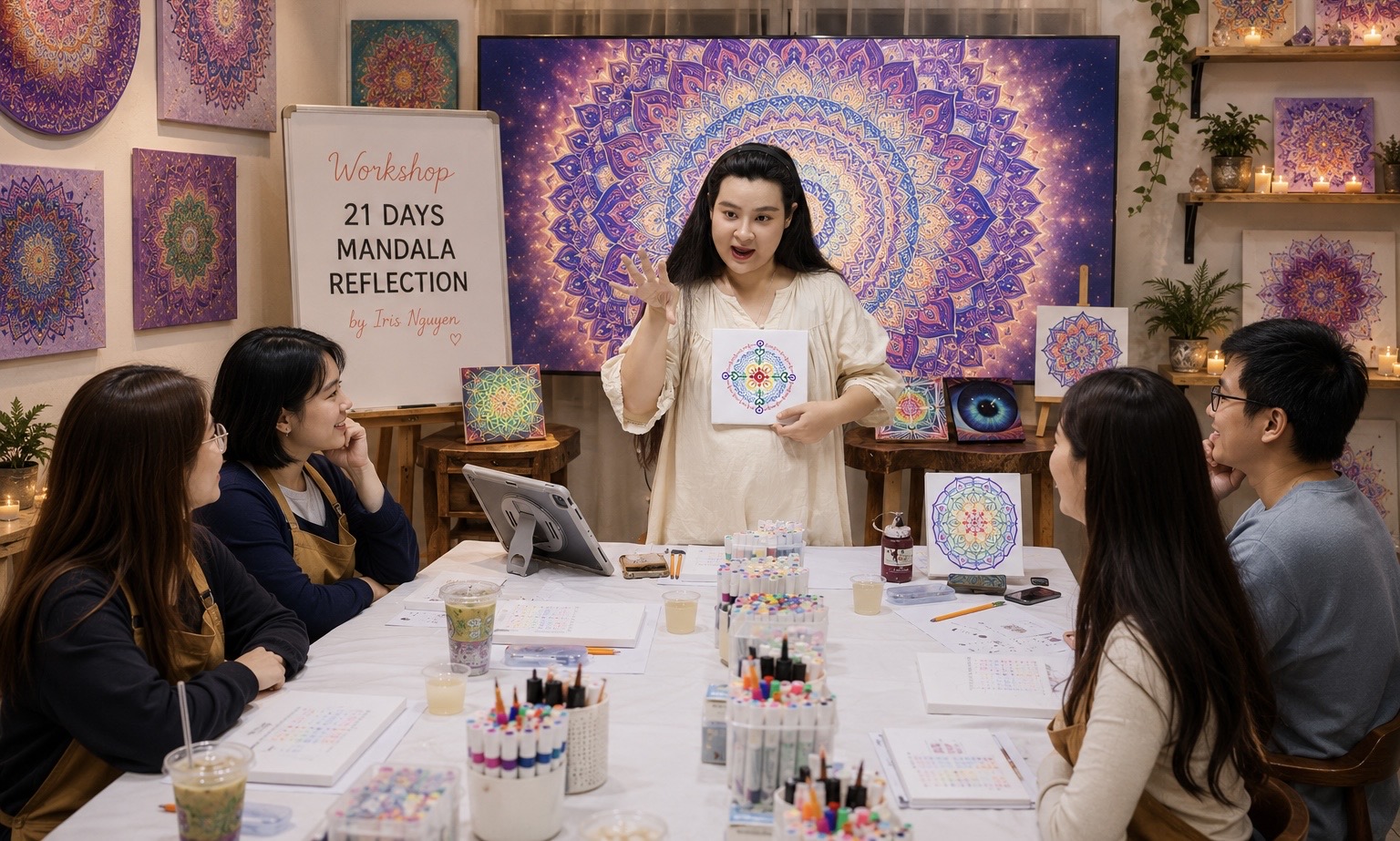 Workshop Mandala cùng Iris